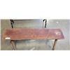 Image 2 : RUSTIC LOG BENCH, 54 INCH LONG