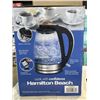 Image 2 : HAMILTON BEACH 1.7L ELECTRIC GLASS KETTLE - TESTED WORKING