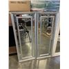 Image 2 : PAIR OF BEVELED FRAMED MIRRORS AND 4 AND 1/2 FT FRAMED MIRROR