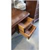 Image 2 : VINTAGE DESK WITH ORIGINAL BRASS HARDWARE