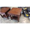 Image 2 : 2 ONE DRAWER SIDE TABLES