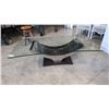 Image 1 : MODERN GLASS TOP COFFEE TABLE
