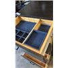 Image 10 : SOLID WOOD CUSTOM BUILT DRESSER WITH BUILT IN ORGANIZERS, 71 INCH LONG, 45 INCH TALL 20 INCH DEEP