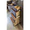 Image 8 : SOLID WOOD CUSTOM BUILT DRESSER WITH BUILT IN ORGANIZERS, 71 INCH LONG, 45 INCH TALL 20 INCH DEEP