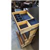 Image 9 : SOLID WOOD CUSTOM BUILT DRESSER WITH BUILT IN ORGANIZERS, 71 INCH LONG, 45 INCH TALL 20 INCH DEEP