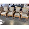 Image 1 : SET OF 4 RATTAN DINING CHAIRS