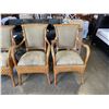 Image 2 : SET OF 4 RATTAN DINING CHAIRS