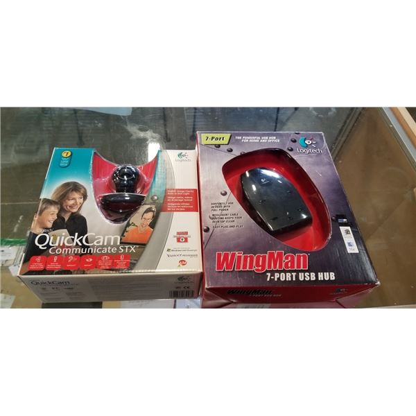 LOGITECH QUICK CAM AND WINGMAN USB 7 PORT HUB