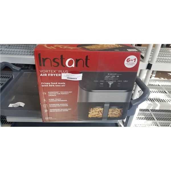 INSTANT POT 6QT VORTEX PLUS AIR FRYER - TESTED WORKING, RETAIL $179