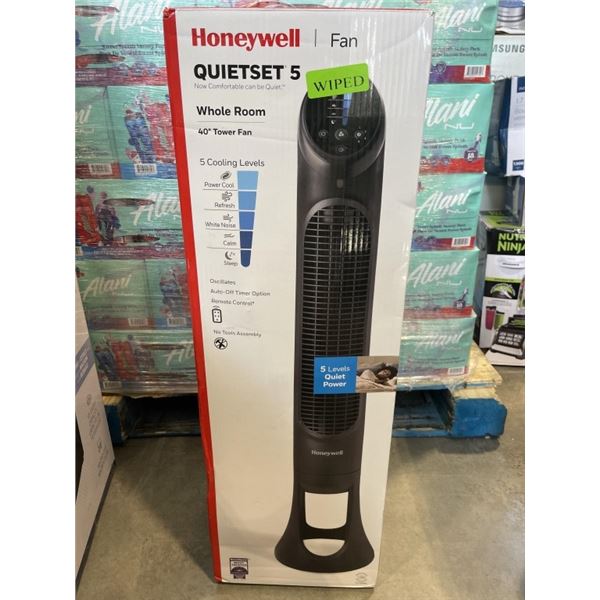 HONEYWELL 40" QUIETSET TOWER FAN - TESTED WORKING, RETAIL $199