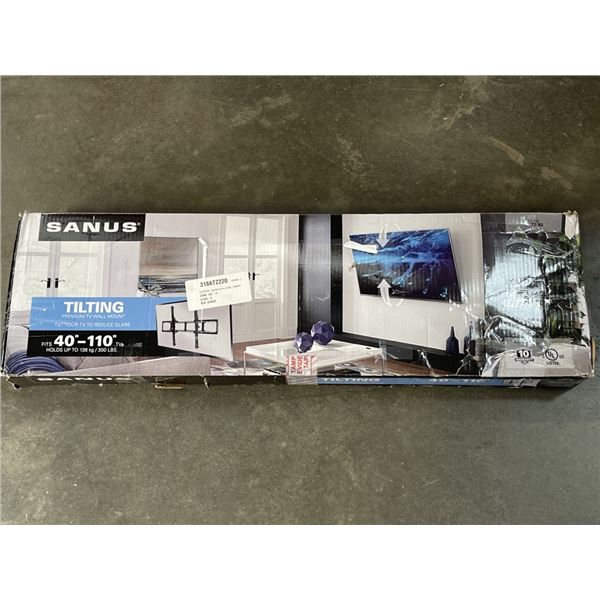 SANUS 40"-110" TITLING TV WALL MOUNT, RETAIL $279
