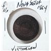Image 1 : 11)  VICTORIAN NOVA SCOTIA 1864 LARGE PENNY
