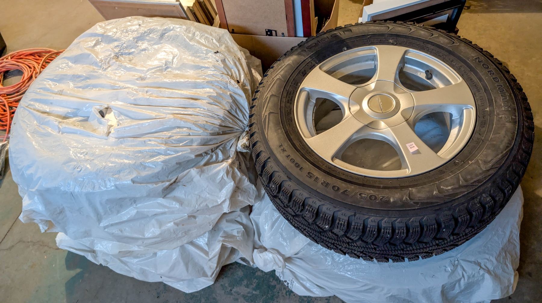 SET OF 4 NOKIAN TIRES W/ CORE RACING WHEELS