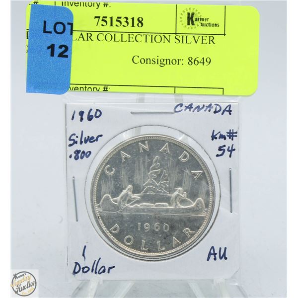 CDN DOLLAR COLLECTION SILVER 1960