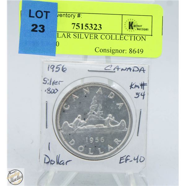 CDN DOLLAR SILVER COLLECTION 1956
