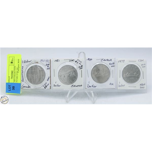 CDN DOLLAR COLLECTION 1982/81/80/79