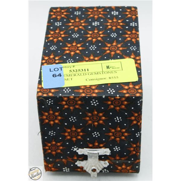 POLISHED EMERALD GEMSTONES READY TO SET