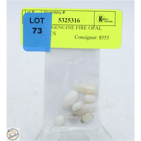 POLISHED GENUINE FIRE OPAL GEMSTONES