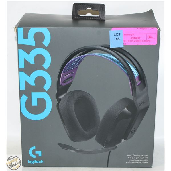 LOGITECH G335 WIRED GAMING HEADSET