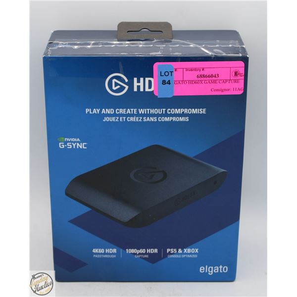 ELGATO HD60X GAME CAPTURE