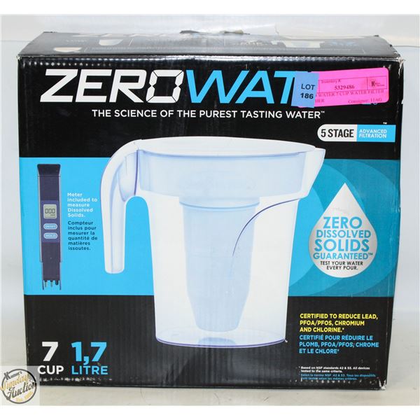 ZERO WATER 7 CUP WATER FILTER PITCHER