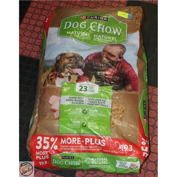 19.3KG BAG OF PURINA DOG CHOW ADULT DRY DOG FOOD