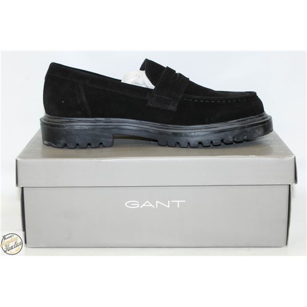 GANT JACKMOTE COW SUEDE G00 BLACK SIZE 9
