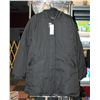 BRAND NEW 2XL BLACK JACKET WITH FAUX FUR HOOD