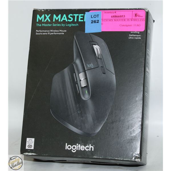 LOGITECH MX MASTER 3S WIRELESS MOUSE