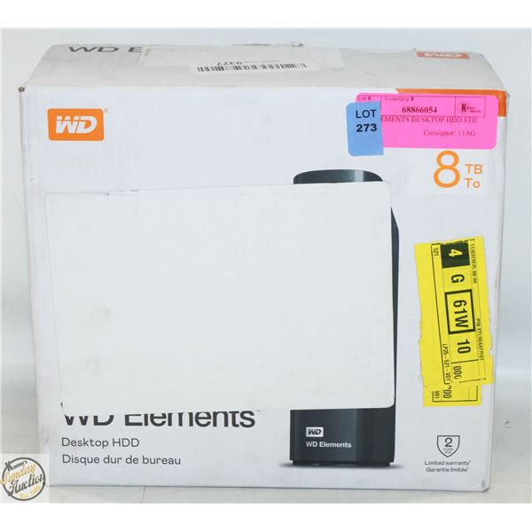 WD ELEMENTS DESKTOP HDD 8TB