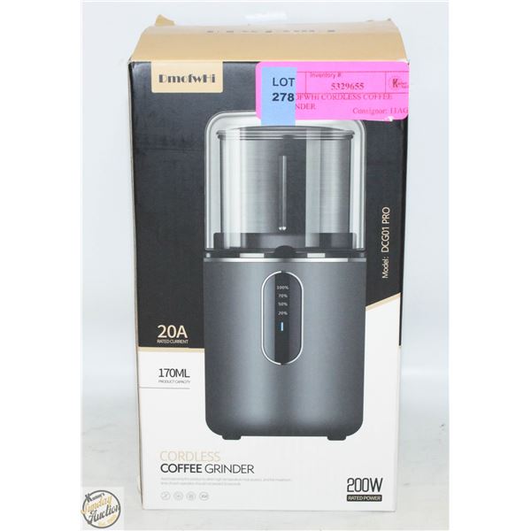 DMOFWHI CORDLESS COFFEE GRINDER