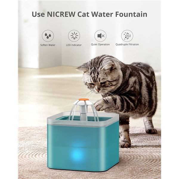 NEW NICREW 2L PET WATER FOUNTAIN