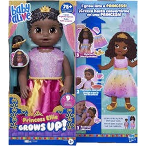 NEW WITH BOX BABY ALIVE PRINCESS ELLIE GROWS UP