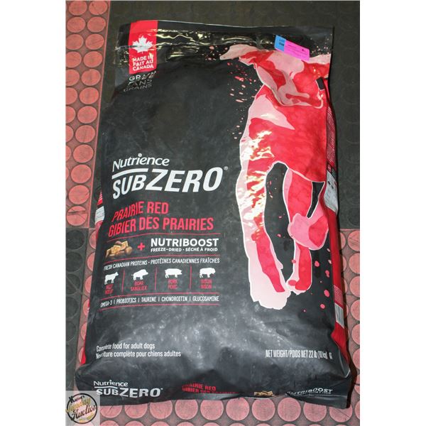 22LB NUTRIENCE SUBZERO PRAIRIE RED ADULT DRY DOG