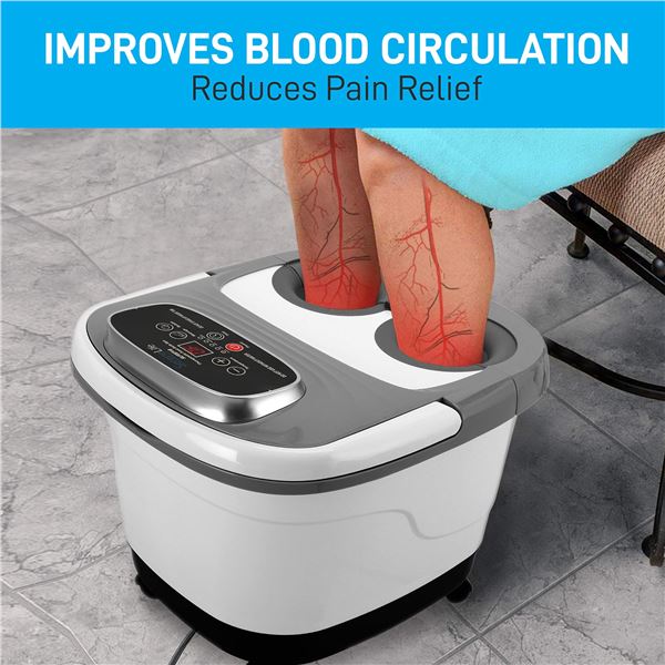 NEW SERENE LIFE SLFTSP18 HYDROTHERAPY HEATED FOOT