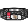 Image 1 : NEW IRIS USA 6 PIECE PET PLAYPEN WITH GATE, BLACK