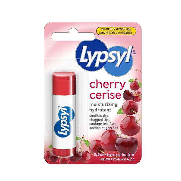 BRAND NEW 4 X 4.2G LYPSYL CHERRY CHAPSTICK