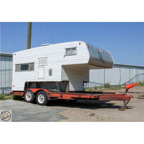 UNRESERVED TRAVEL CAMPER WITH UTILITY TRAILER
