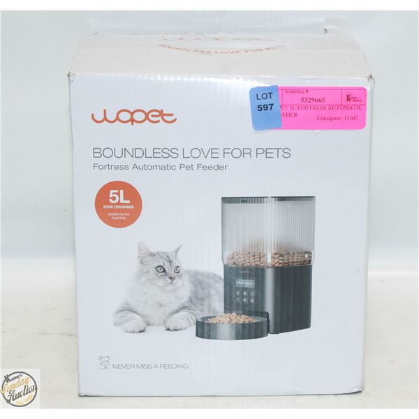 WOOPET 5L FORTRESS AUTOMATIC PET FEEDER