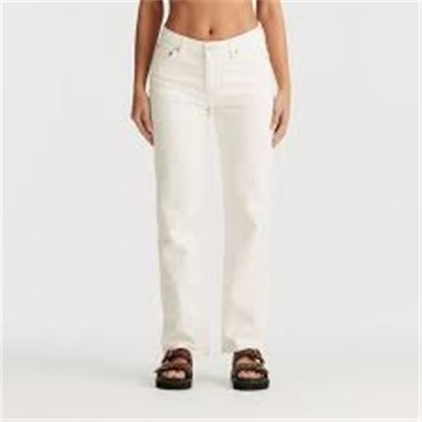 NEW LEE BRIGHT WHITE MEDIUM 12 JEANS