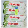 224 HUGGIES NATURAL CARE WIPES (4 PACKS OF 56)
