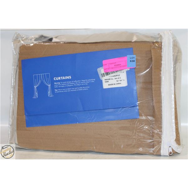 SET OF 2 MIULEE CURTAINS 52 X 84 X 2"