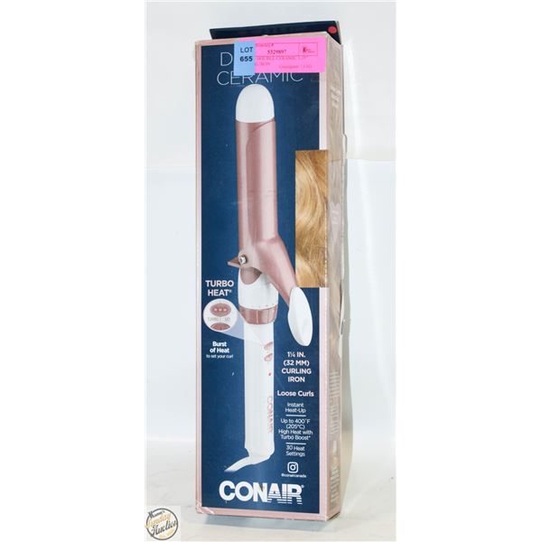 CONAIR DOUBLE CERAMIC 1.25" CURLING IRON