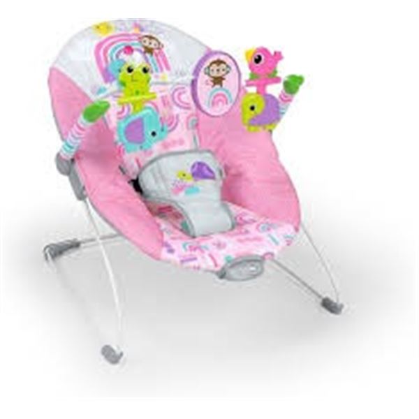 NEWLY ASSEMBLED BRIGHT STARTS BABY BOUNCER SEAT