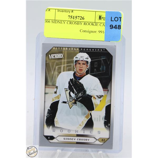 2006 SIDNEY CROSBY ROOKIE CARD