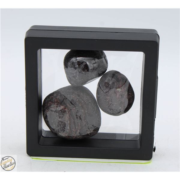 3 LARGE GENUINE GARNET GEMSTONES