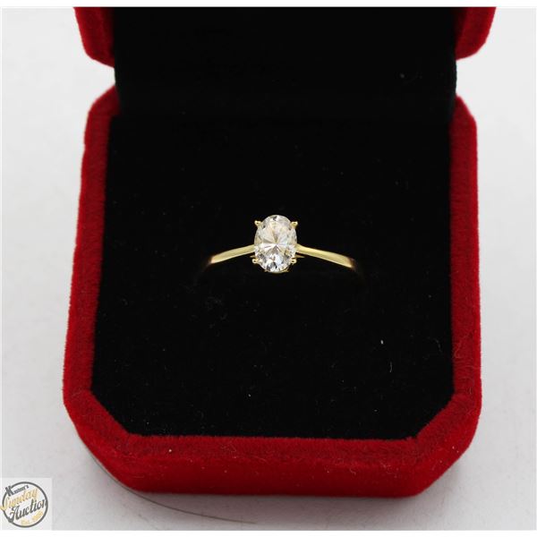 #2796-1.00 CT GRA CERTIFIED OVAL CUT MOISSANITE