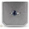#2718-10 KT WHITE GOLD RING WITH OVAL SHAPED