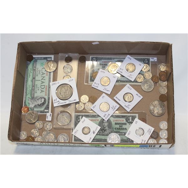ASSORTMENT OF ESTATE COINS AND
