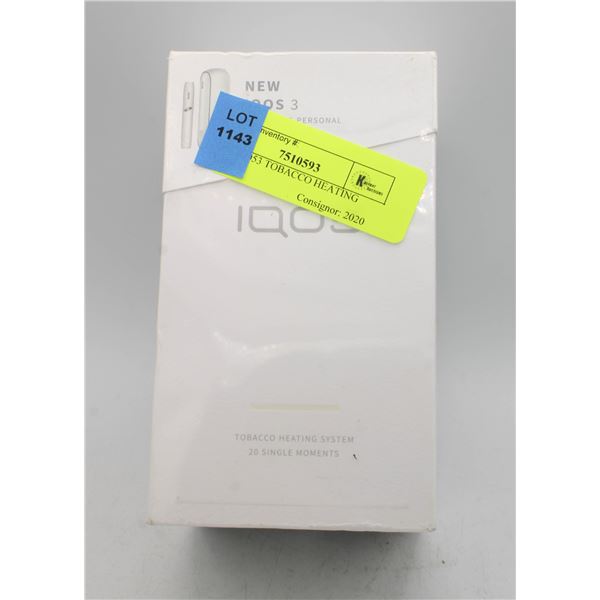 NEW IQOS3 TOBACCO HEATING SYSTEM 20 SINGLE MOMENTS